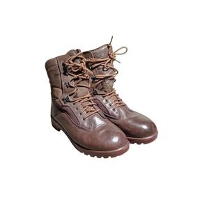 YDS Kestrel Patrol Boots Men's 9M Brown Leather Tactical Combat Lace Up